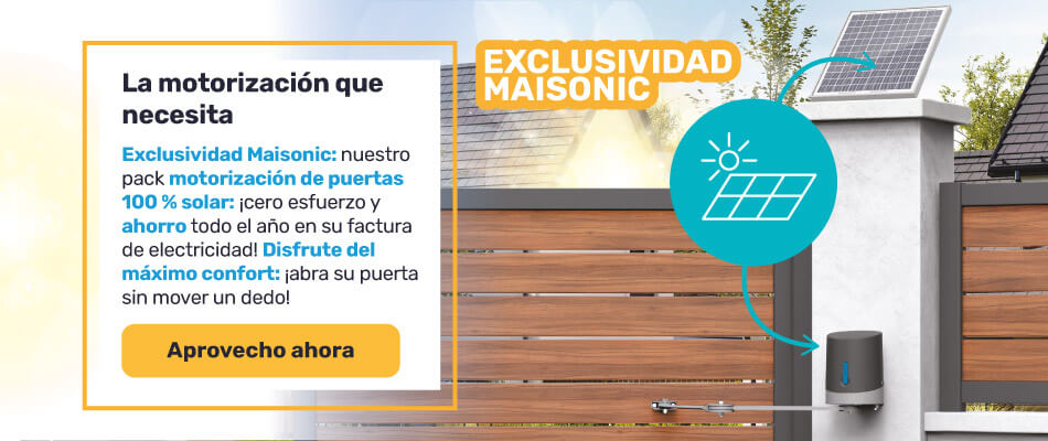 Motorizaci&oacute;n para puerta batiente 100 % solar