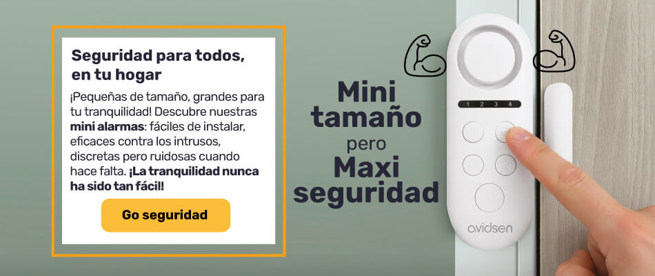 Mini alarmas: tamaño mini, seguridad máxima