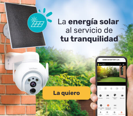 Cámara IP motorizada para exteriores 2,5K solar con batería HomeCam Battery 2,5 K PTZ