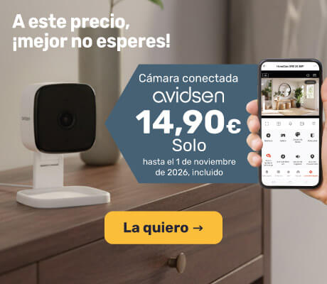 C&aacute;mara conectada Avidsen a 14,9 &euro; en lugar de 19,9 &euro;