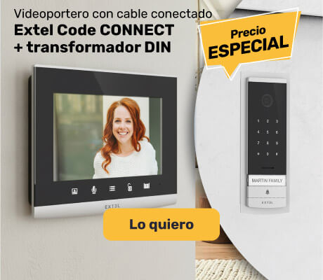 Precio especial: videoportero con cable + transformador DIN