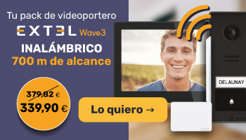 Pack de videoportero conectado + repetidor de 700 m para la puerta por 339,9 &euro; en lugar de 379,82 &euro;