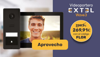 Hazte con el videoportero Wave 3: 10 % de descuento con el código FLOR