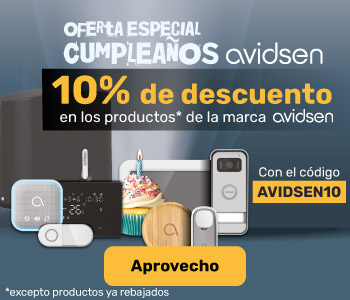 10% de descuento en los productos de la marca avidsen con el código AVIDSEN10 (excepto productos ya rebajados)