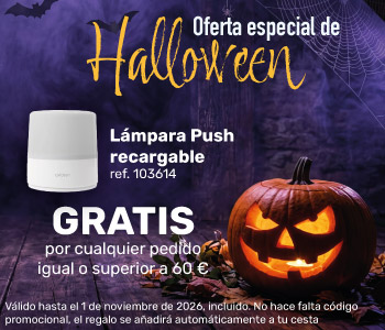 Halloween: una l&aacute;mpara Push de regalo a partir de 60 &euro; de compra
