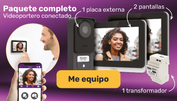 Paquete completo: Videoportero conectado + 2 pantallas + 1 transformador