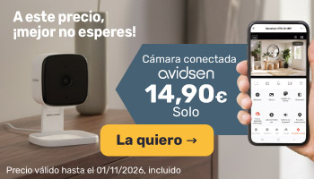 C&aacute;mara conectada Avidsen a 14,9 &euro; en lugar de 19,9 &euro;