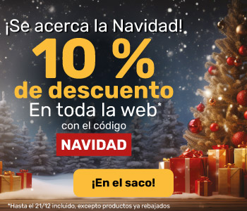 10 % de descuento con el código NAVIDAD