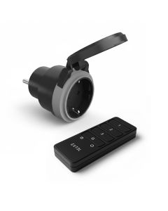 Kit de 1 toma de corriente exterior Schuko tipo F con mando a distancia de 433 MHz - Gama CASA - 701006