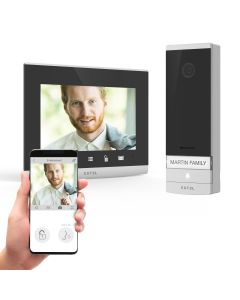 Videoportero con cable y conexión con código QR - Connect 2 - Extel - 720324