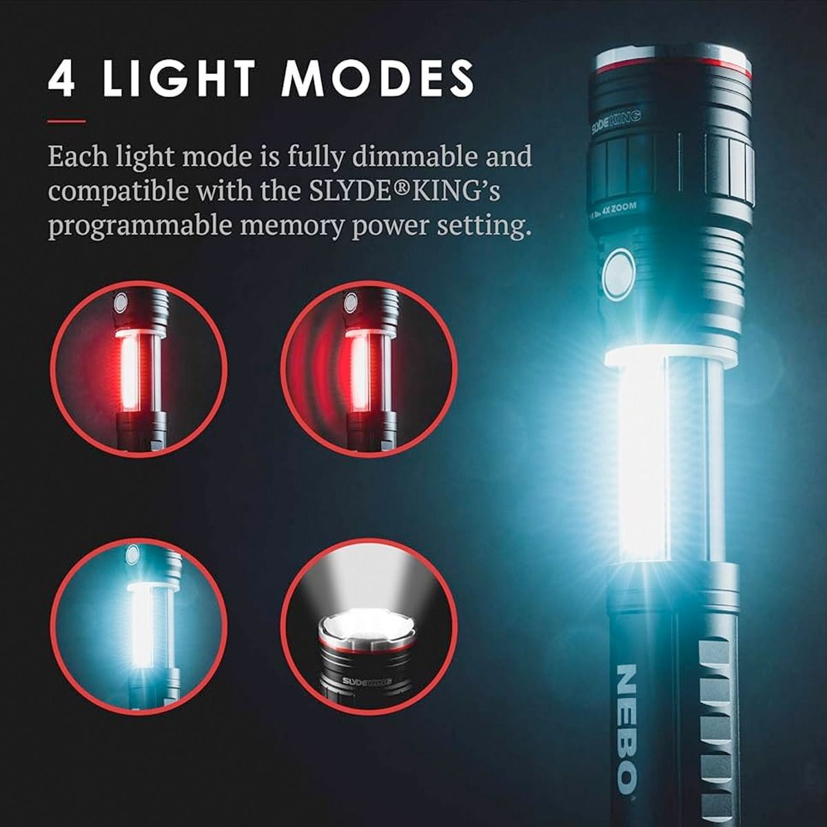 Hay diferentes modos de iluminación disponibles