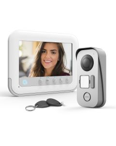 Videoportero con 2 cables con acceso RFID - Ylva 3+ - Avidsen 7 pulgadas, es decir 18 cm de diagonal