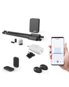 Kit de motorización conectada para puertas batientes - Styrka 310 + fotocélulas + 2 mandos a distancia adicionales.