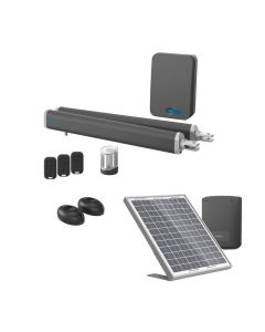 Motorización solar para puertas batientes - Motor con cilindros - Teha SE 