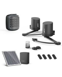 Motorización solar para puerta batiente Avidsen ORANE 510 + Teclado con código + 2 mandos a distancia adicionales (4 en total)