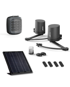 Motorización solar para puerta batiente Avidsen ORANE 510 + Teclado con código + 2 mandos a distancia adicionales (4 en total)