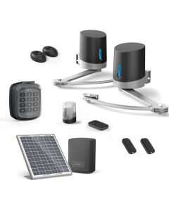 Motorización batiente Avidsen ORANE SE+ Digicode con alimentación solar + 2 mandos a distancia adicionales (3 en total)