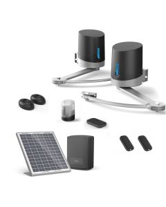 Motorización para cancela batiente Avidsen ORANE SE + kit solar + 2 mandos a distancia adicionales (3 en total)