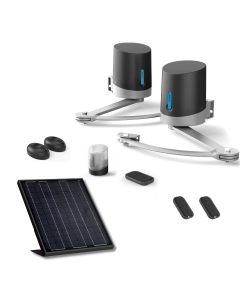 Motorización para cancela batiente Avidsen ORANE SE + kit solar + 2 mandos a distancia adicionales (3 en total)