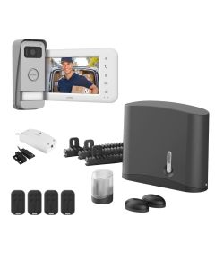Motorización y videoportero conectado para puerta corredera de 4 m