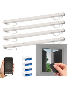 Lote de 4 motorizaciones conectadas para persianas batientes Avidsen Home Open W