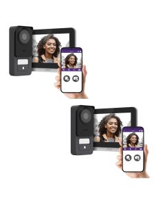 Lote de 2 videoporteros con cable conectados Philips WE Connect 3