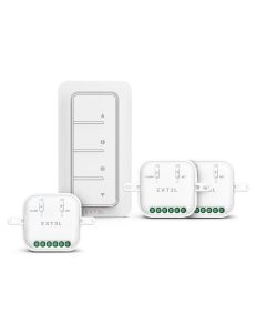 Juego de 3 módulos para persianas enrollables de 433 MHz y mando a distancia - Línea CASA - 701102