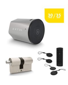 Kit cerradura conectada Extel Lock + cilindro 30/35 mm + teclado inalámbrico + 2 llaves RFID adicionales