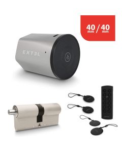 Kit cerradura conectada Extel Lock + cilindro 40/40 mm + teclado inalámbrico + 2 llaves adicionales