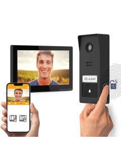 Videoportero inalámbrico conectado con acceso mediante huella digital - Wave 3 - Extel - 720337