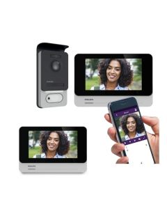 Videoportero 2 hilos conectado con 2 pantallas - WelcomeEye Connect 2