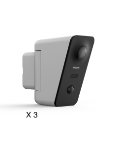 Lote de 3 cámaras exteriores conectadas WelcomeEye View Philips
