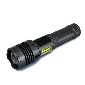 Linterna recargable zoom telescópico 1200 lúmenes 7 modos de iluminación - Avidsen - 103645 Linterna recargable zoom telescópico 1200 lúmenes 7 modos de iluminación - Avidsen - 103645