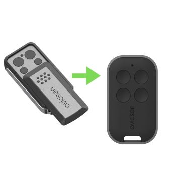 Mando a distancia de 4 botones con rolling code para diez dispositivos - Avidsen - 114253
