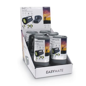 Pack de 6 linternas de exterior de 8 vatios con Power Bank - Easymate