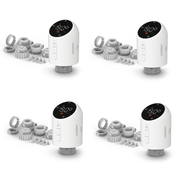 Lote de 4 válvulas termostáticas conectadas HomeFlow TRV de Avidsen