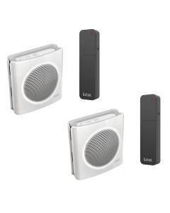 Juego de 2 extensiones universal de timbre inalámbrico - 200 m de alcance - flash y seis diBi Más tonos - Extel - 081748