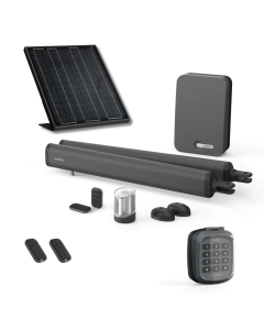 Motorizaci&oacute;n solar para cancelas batientes + teclado - Motor cil&iacute;ndrico - Teha 410