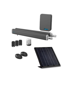 Motorizaci&oacute;n solar para puertas batientes - Motor con cilindros - Teha SE 