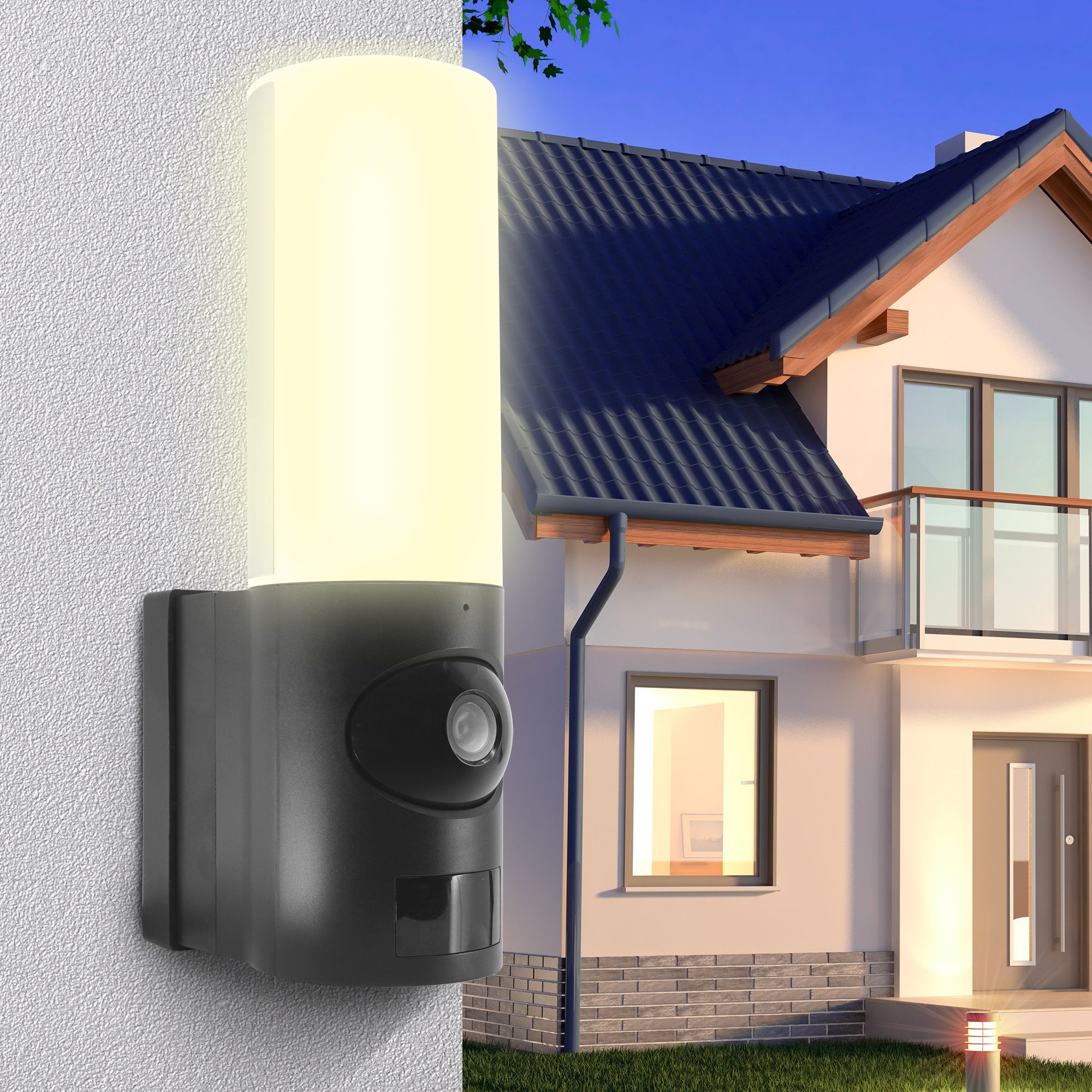 Una luz de cámara diseñada para exteriores