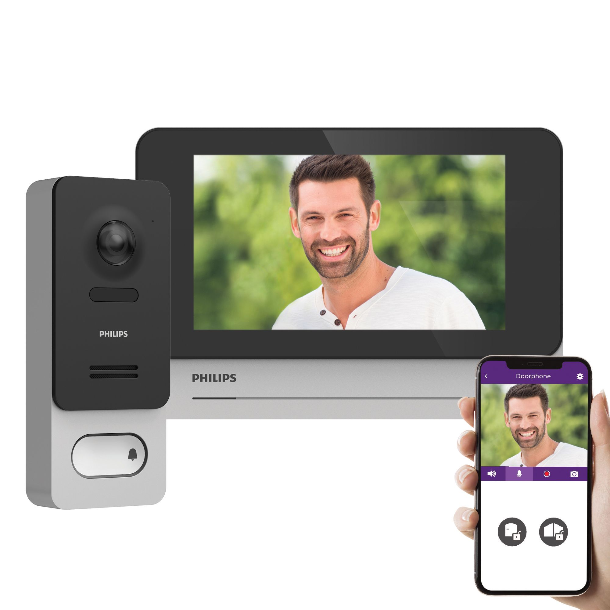 Un videoteléfono conectado