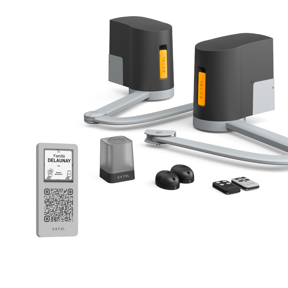El contenido de este pack de motorización XB250 + portero Q-Air