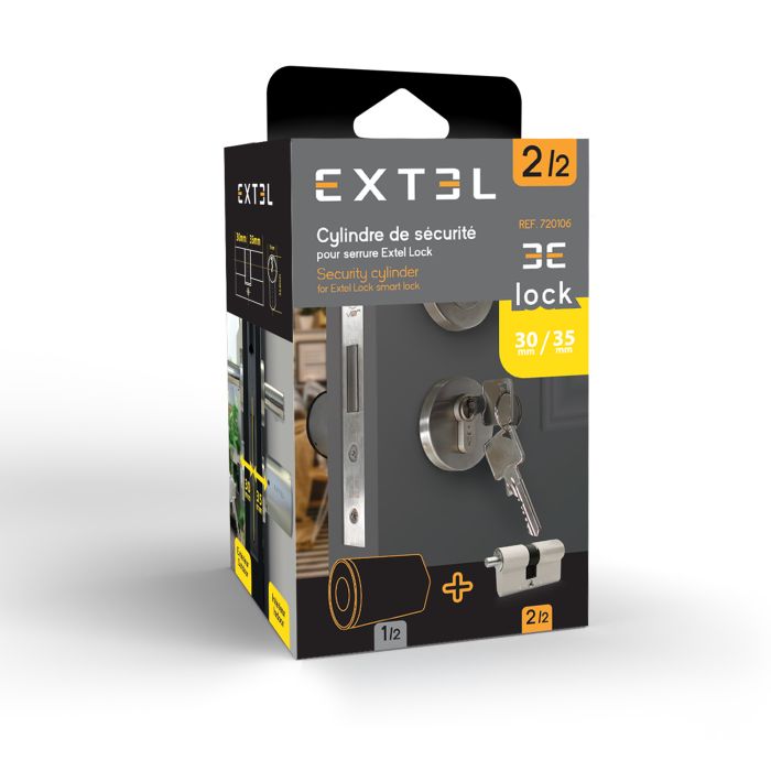 Cilindro 30/35 para cerradura conectada Extel Lock - Extel - 720106