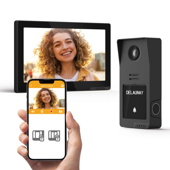 Videoportero conectado con acceso mediante huella dactilar - Digital Connect - Extel - 720335