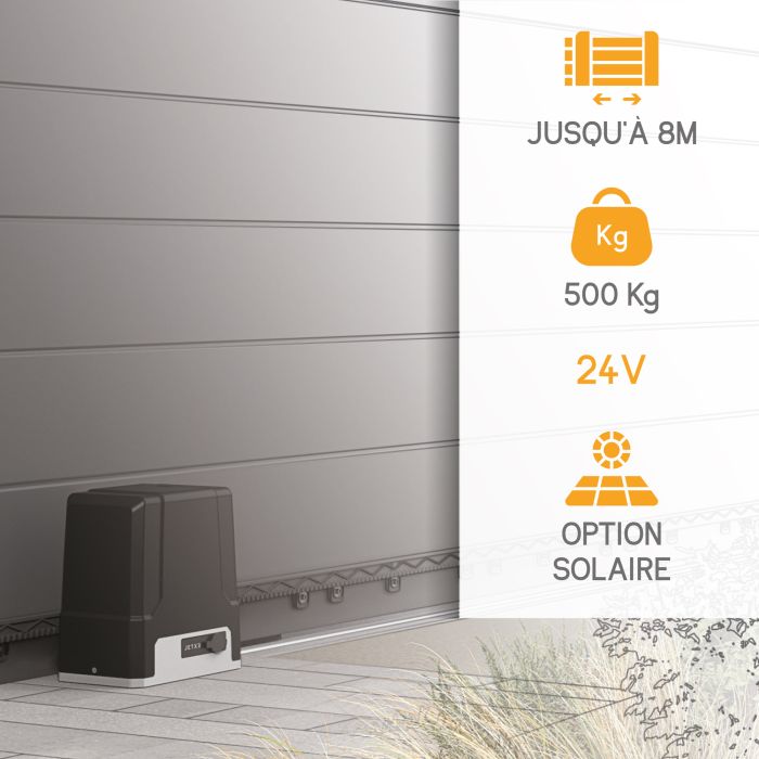 Motorización para puerta corredera conectada: max 8m/500kg - XC500 - Extel Umii - 761004