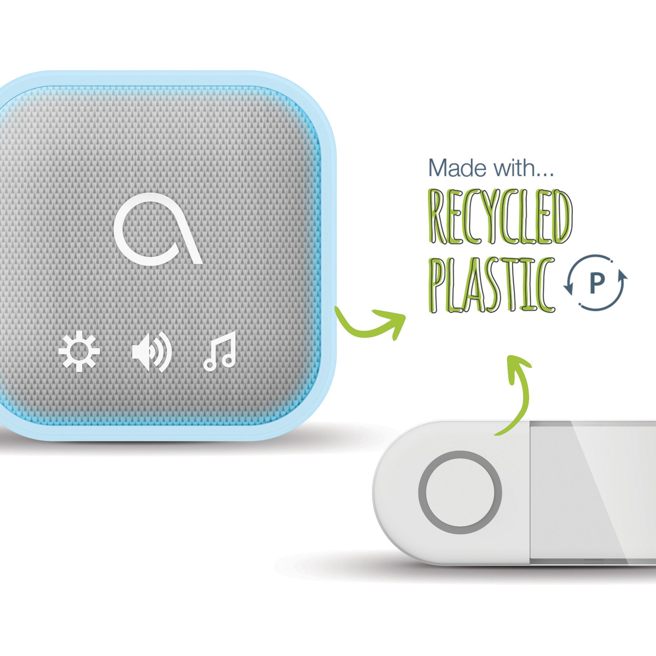 Este carillón está fabricado con plástico reciclado