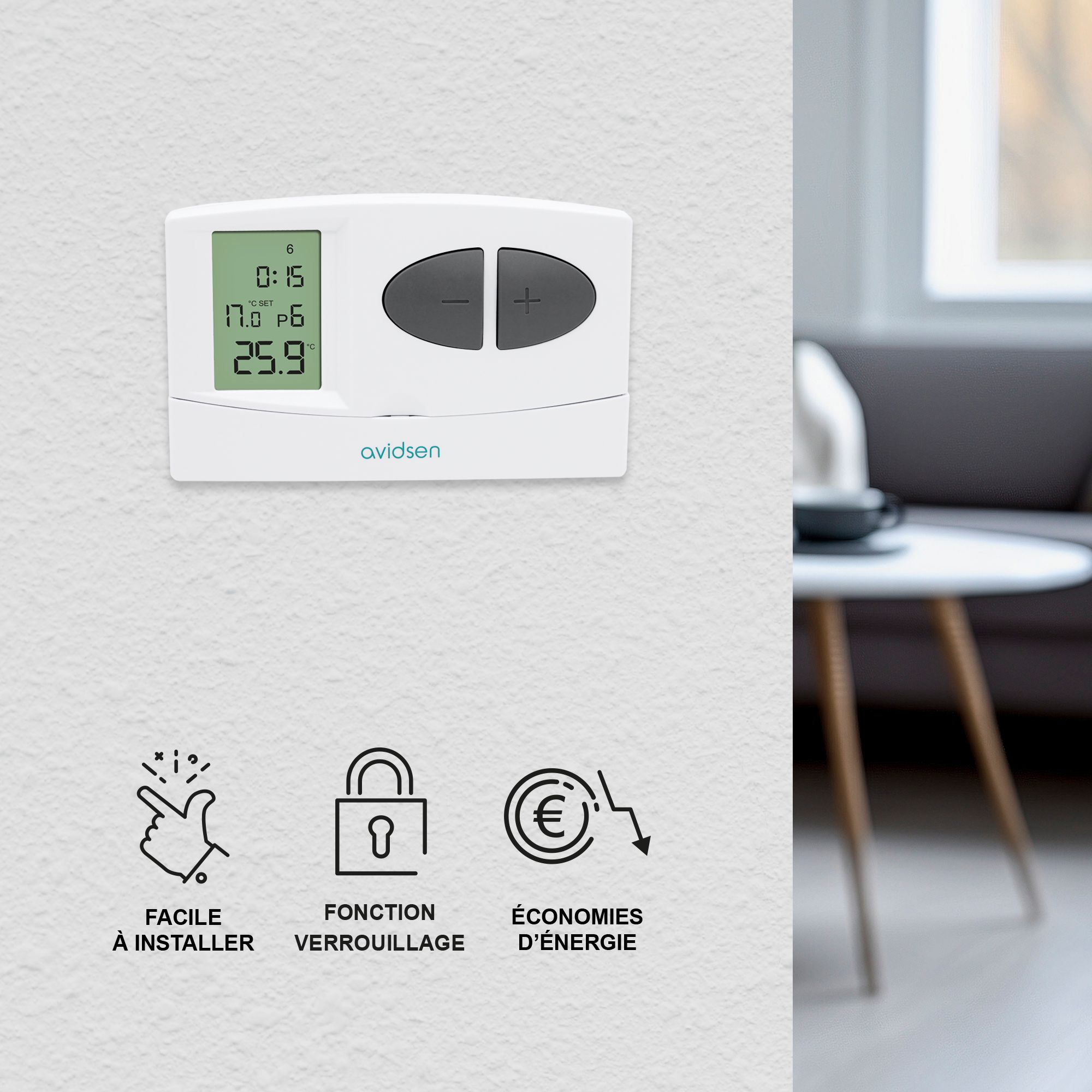 Un termostato fácil de usar