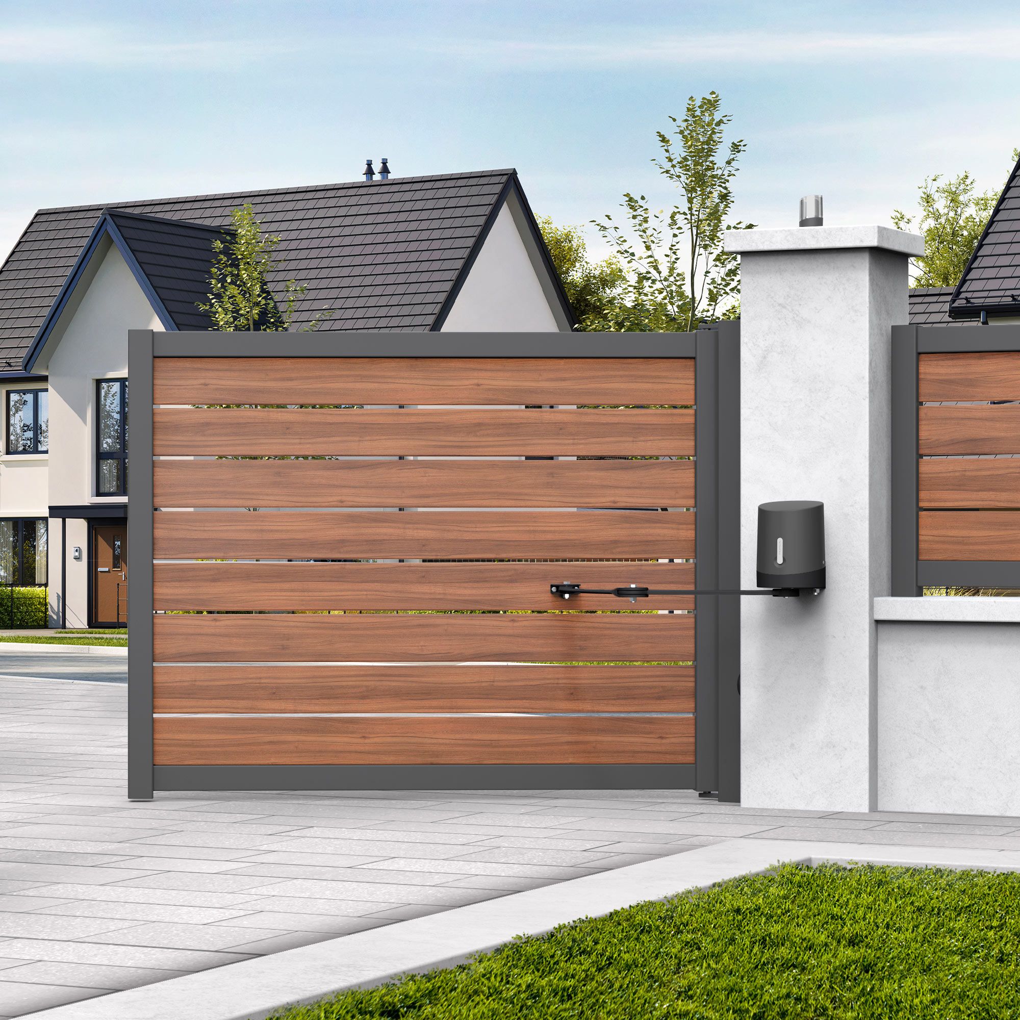 Su automatismo funciona con cualquier tipo de puerta