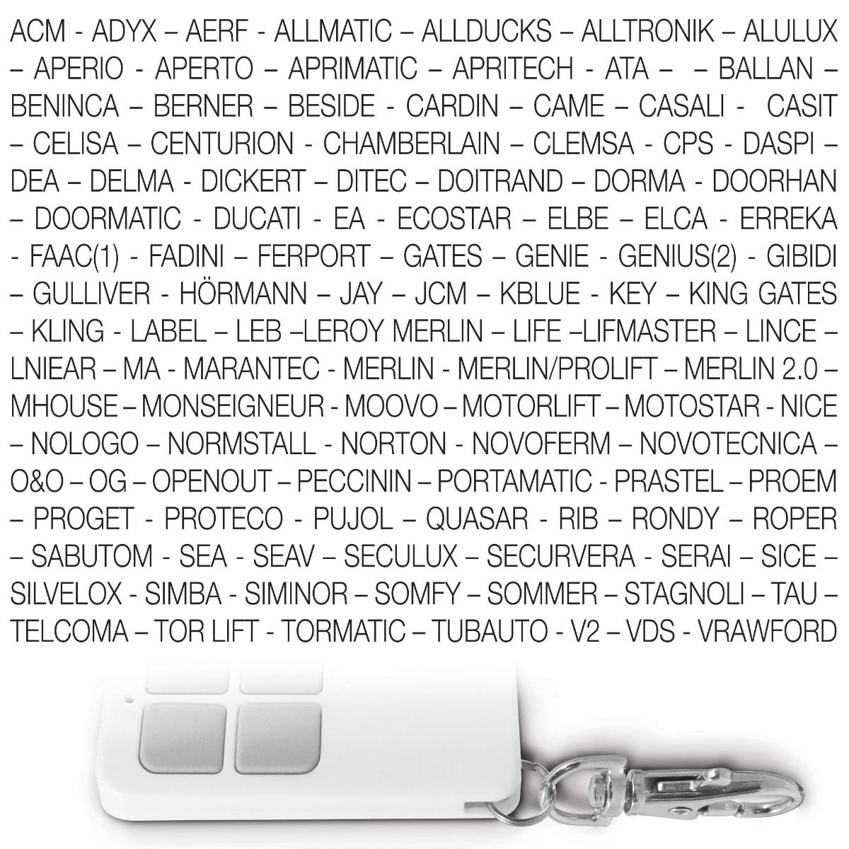 Compatible con numerosas marcas