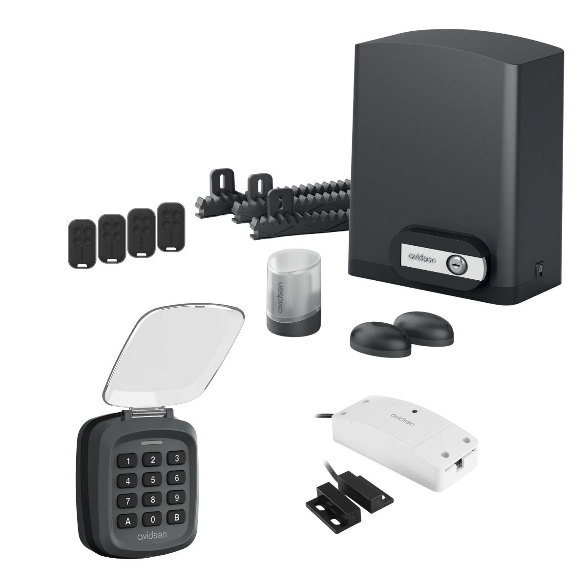 Un kit de motorización conectado para puertas correderas